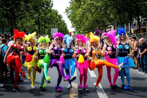 DEU Germany Germany Berlin Christopher Street Day is travelling through the city. Gays, lesbians,