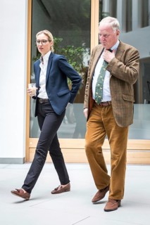 DEU Germany Germany Berlin The AFD's leading candidates Alexander Gauland and Alice Weidel in front