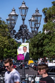 DEU Germany Germany Berlin Election posters on Wilmersdorfer Strasse