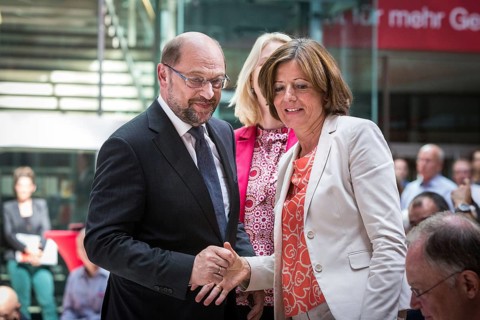 DEU Germany Germany Berlin The SPD candidate for chancellor and party chairman Martin Schulz