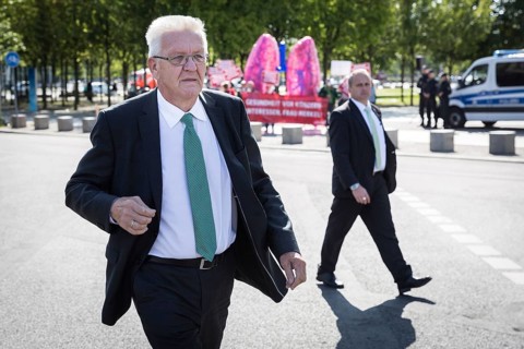 DEU Germany Germany Berlin The Minister President of Baden-Württemberg, the Green Party's Winfried