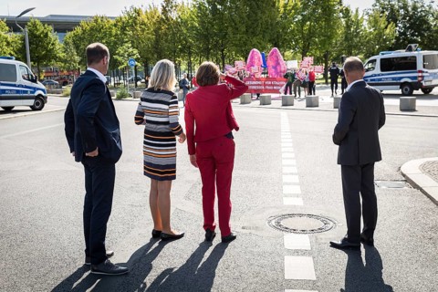 DEU Germany Germany Berlin Malu Dreyer, Minister President of Rhineland-Palatinate, observes the