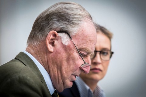 DEU Germany Germany Berlin AFD press conference on environmental policy with Alexander Gauland and