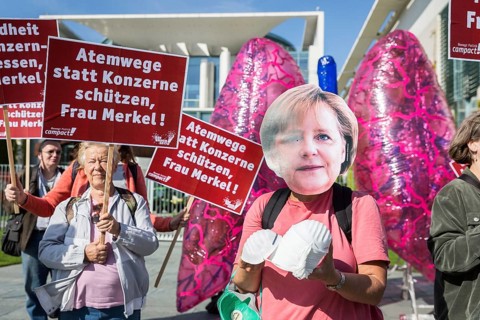 DEU Germany Germany Berlin Protests in front of the Federal Chancellery in front of and during the