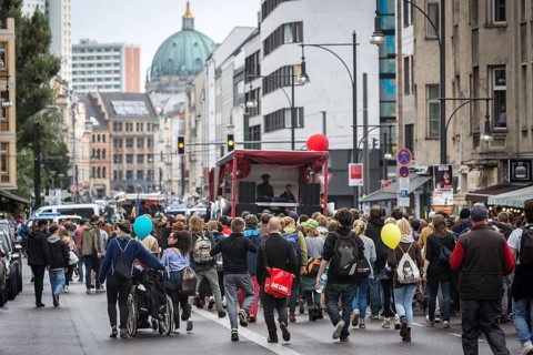 DEU Germany Germany Berlin Demonstration 'Who owns the city' by music fans and club goers through