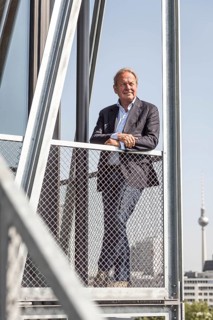 DEU Germany Germany Berlin The federal chairman of the Verdi trade union, Frank Bsirske, poses in