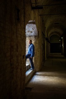 DEU Germany Germany Berlin The Chinese artist Ai Weiwei in his studio in the vaulted cellar of the