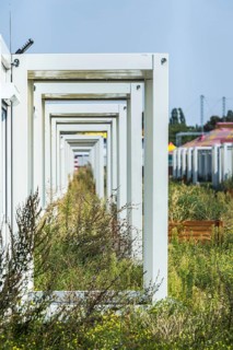 DEU Germany Germany Berlin The abandoned site of the Tempohome, a temporary container settlement,
