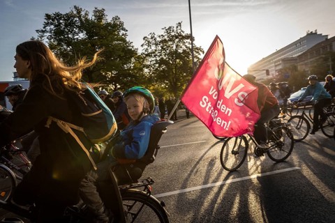 DEU Germany Germany Berlin Protests for climate protection.bike demo at Ernst-Reuter-Platz