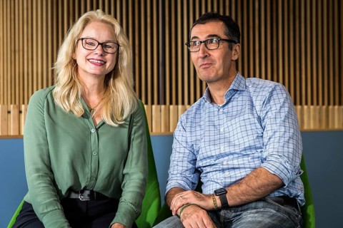 DEU Germany Germany Berlin Kirsten Kappert-Gonther and Cem Özdemir are running for the leadership
