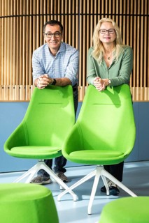 DEU Germany Germany Berlin Kirsten Kappert-Gonther and Cem Özdemir are running for the leadership