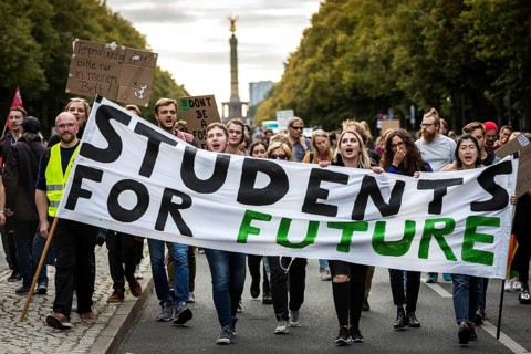DEU Germany Germany Berlin Protests for climate protection