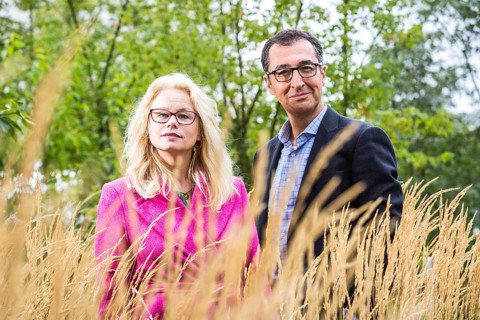 DEU Germany Germany Berlin Kirsten Kappert-Gonther and Cem Özdemir are running for the leadership