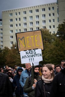 DEU Germany Germany Berlin Demonstration against rent increase and gentrification.sign against