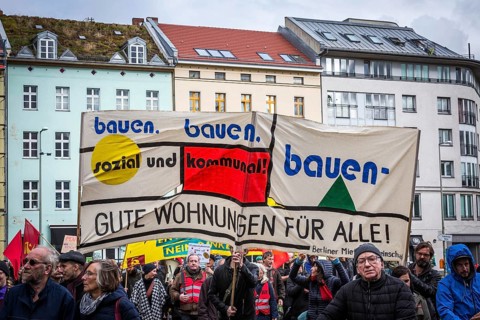 DEU Germany Germany Berlin Demonstration against rent increases and gentrification. Demand for more