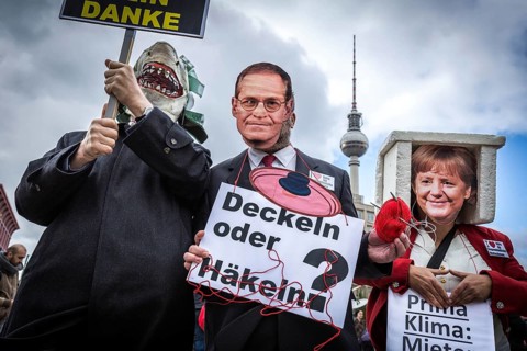 DEU Germany Germany Berlin Demonstration against rent increases and gentrification. rent shark,