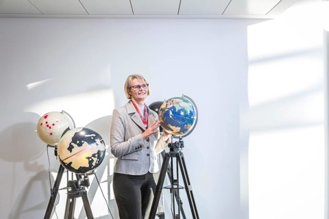 DEU Germany Germany Berlin Federal Education Minister Anja Karliczek poses for photos