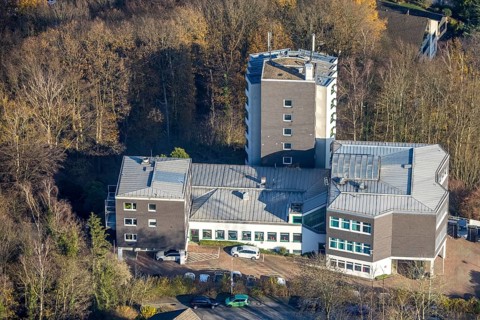Aerial photo, Ambulanticum Herdecke, Herdecke, Ruhr area, North Rhine-Westphalia, Germany, DE,