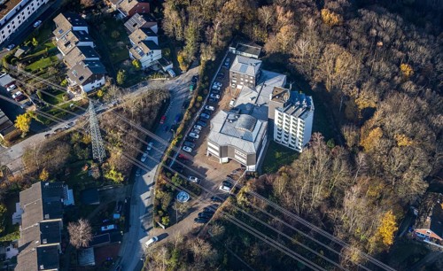 Aerial photo, Ambulanticum Herdecke, Herdecke, Ruhr area, North Rhine-Westphalia, Germany, DE,