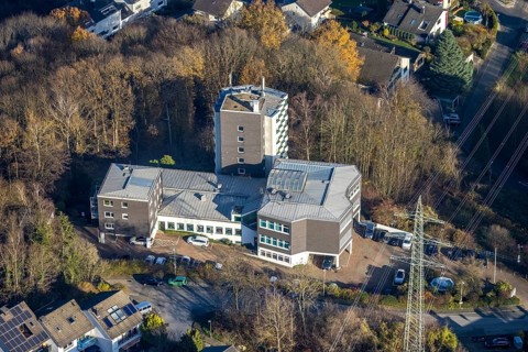 Aerial photo, Ambulanticum Herdecke, Herdecke, Ruhr area, North Rhine-Westphalia, Germany, DE,
