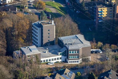 Aerial photo, Ambulanticum Herdecke, Herdecke, Ruhr area, North Rhine-Westphalia, Germany, DE,