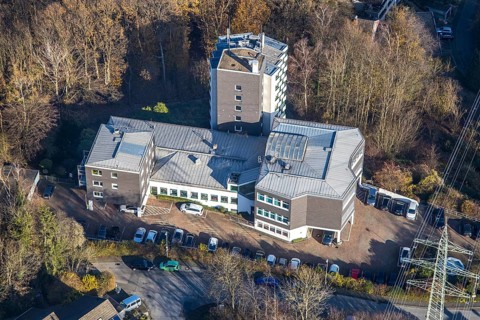 Aerial photo, Ambulanticum Herdecke, Herdecke, Ruhr area, North Rhine-Westphalia, Germany, DE,