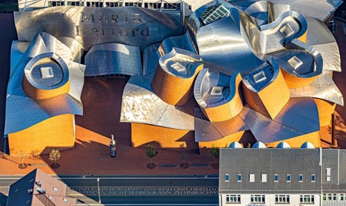 Aerial photograph, Marta Herford Museum, Herford city, Herford, Ostwestfalen-Lippe, OWL, North