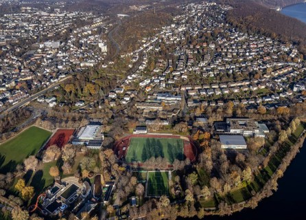 Aerial view, overview Herdecke, Ruhr, Herdecke, Ruhr area, North Rhine-Westphalia, Germany, DE,