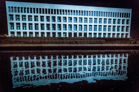 DEU Germany Germany Berlin Light projections and art installations to mark the 30th anniversary of