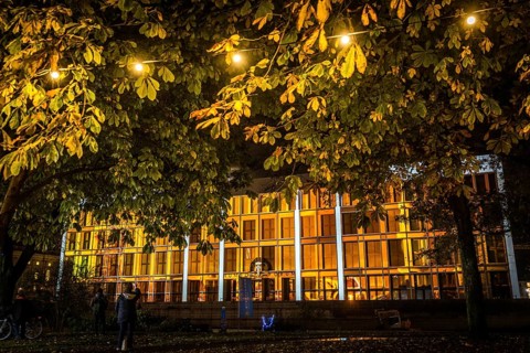 DEU Germany Germany Berlin Light projections and art installations to mark the 30th anniversary of