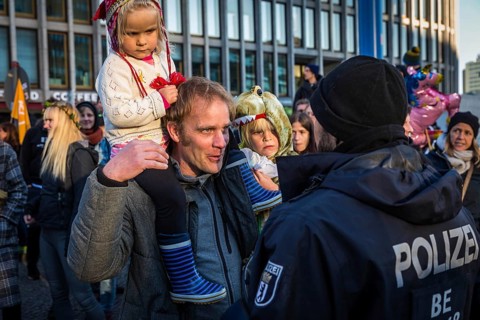 DEU Germany Germany Berlin Protesters of the Extinction Rebellion movement during the occupation of