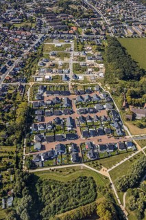 Aerial view, Schulze-Everding residential park, new construction area, Bockum-Hövel, Hamm, Ruhr