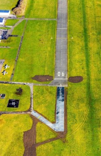 Aerial photo, Lippewiesen, reconstruction of Lippe meadows between Hamm-Lippewiesen airfield and