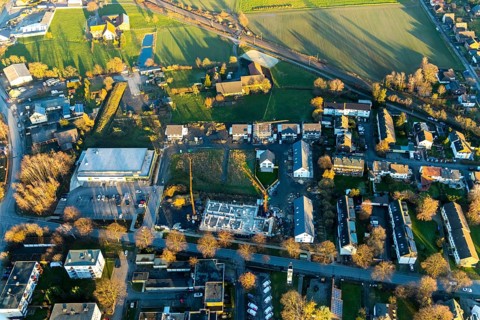 Aerial view, Selmiger Heide, new development area Manfred-Billinger-Straße, Weetfelder Straße,