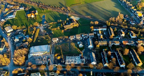 Aerial view, Selmiger Heide, new development area Manfred-Billinger-Straße, Weetfelder Straße,