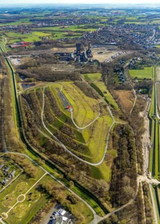 Aerial view, Kissinger Höhe 2, spoil tip, former Ost Heinrich Robert mine, Hamm, Ruhr area, North