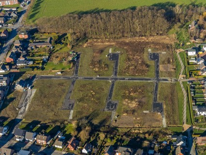 Aerial view, residential park Schulze-Everding, 2nd construction phase, new construction area,