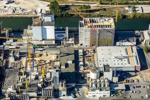 Aerial view, Hammer harbour, Hamm harbour, Ölmühle Brökelmann, Brölio, We have updated our terms of
