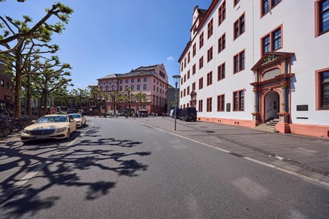 Leibniz Institute, historic building, general architecture, city center, taxi stand, asphalt road,
