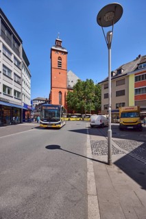 City center, church, St. Quintin, lantern, public transport, public transport, general
