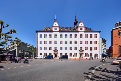 Leibniz Institute, historic university, historic building, façade with windows, dormer, gable and