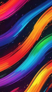 Abstract digital art featuring vibrant, intersecting neon lines creating a geometric pattern,