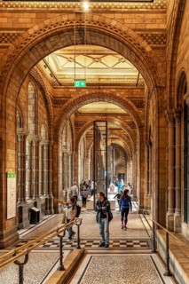 London, United Kingdom - 15 May 2025: The historic and beautiful arched gallery inside the renowned