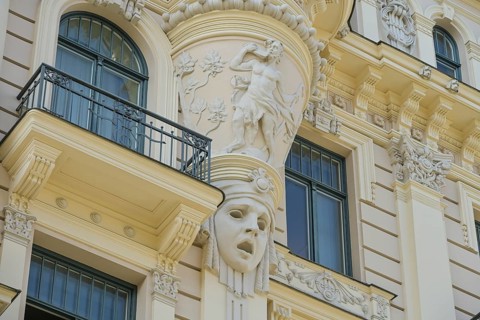 Art Nouveau residential building, Art Nouveau quarter, Alberta Street 13, Alberta Iela, Old Town,