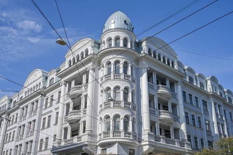 Museum of Latvian Occupation, the corner house, former KGB headquarters, Brivibas iela 61, old
