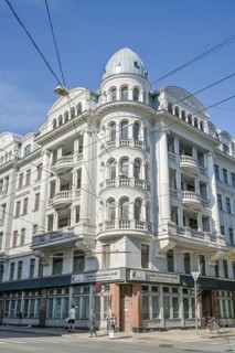 Museum of Latvian Occupation, the corner house, former KGB headquarters, Brivibas iela 61, old