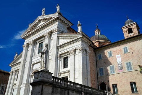 Statue of Blessed Mainard, Bishop of Urbino, Urbino Cathedral (UNESCO World Heritage List, 1998),