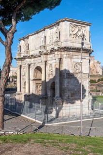 Protected Arch of Constantine with marble reliefs marble reliefs relief made of marble with scenes