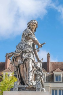 Statue of Jeanne Hachette, made by Gabriel-Vital Dubray (1813—1892), who liberated the city in