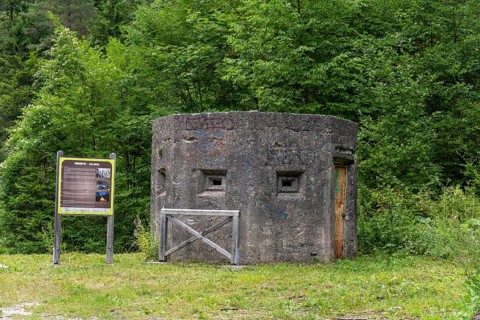 Bunker from the Second World War, stands in the Kokra valley near Zgornja Kokra, Upper Carniola,
